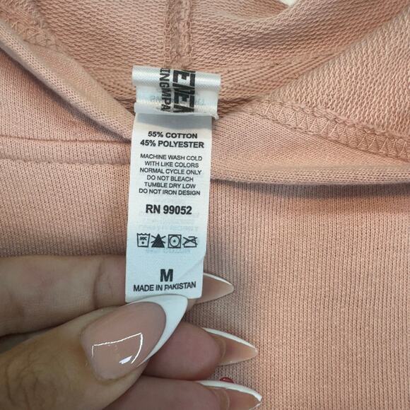 Independent Trading Co. "Easily Distracted By Dogs" Graphic Hoodie Medium Pink - Picture 4 of 7